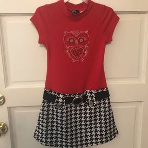 Pink & Violet Dress  Size 7/8